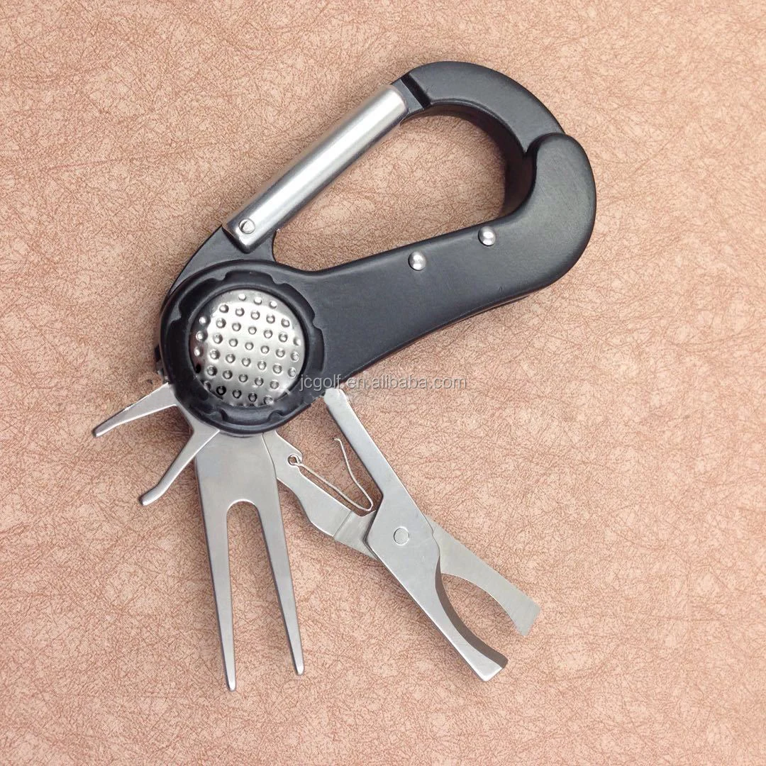 Climbing Hook Carabiner Clip Knife Spikes Toolc Cigar Cutter Golf