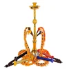 New design zinc alloy glass arab hookah shisha