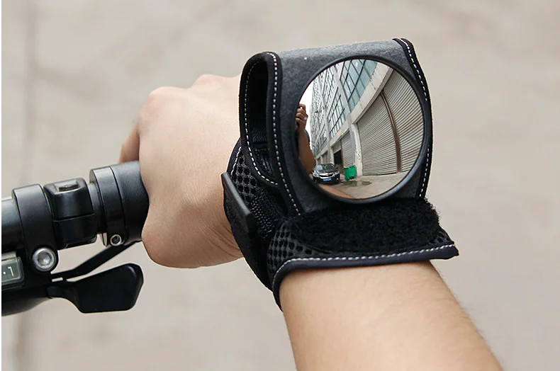 bike gloves with mirror