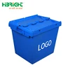Plastic Logistics Transport awesome Basket Rectangular Supermarket Oblique insert box with cover for supermarket
