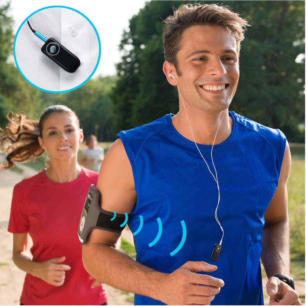 Clip on bluetooth handsfree bluetooth car music receiver adapter - ANKUX.COM