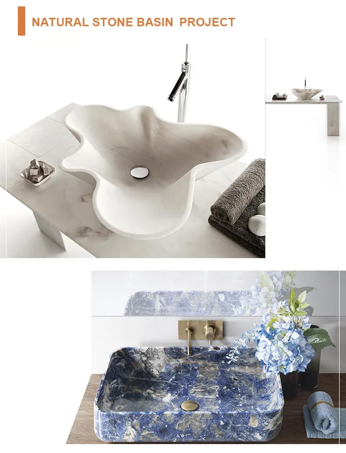 modern bathroom vessel marble natural stone sink for sale