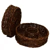 Mia small round woven cheap empty wicker baskets