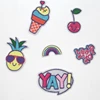 fashion cute custom embroidery patch sticker cotton patch for clothes