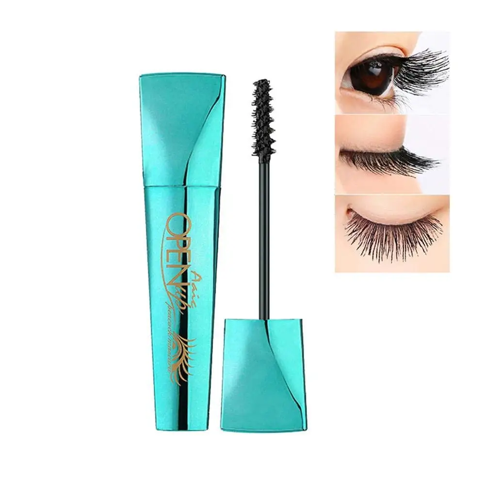 4D Peacock Mascara,Aolvo(MT) 9 Ml Extra Long Lash Cream Makeup Lash Cold Mascara Extreme Black Natural Thick Waterproof Not Blooming