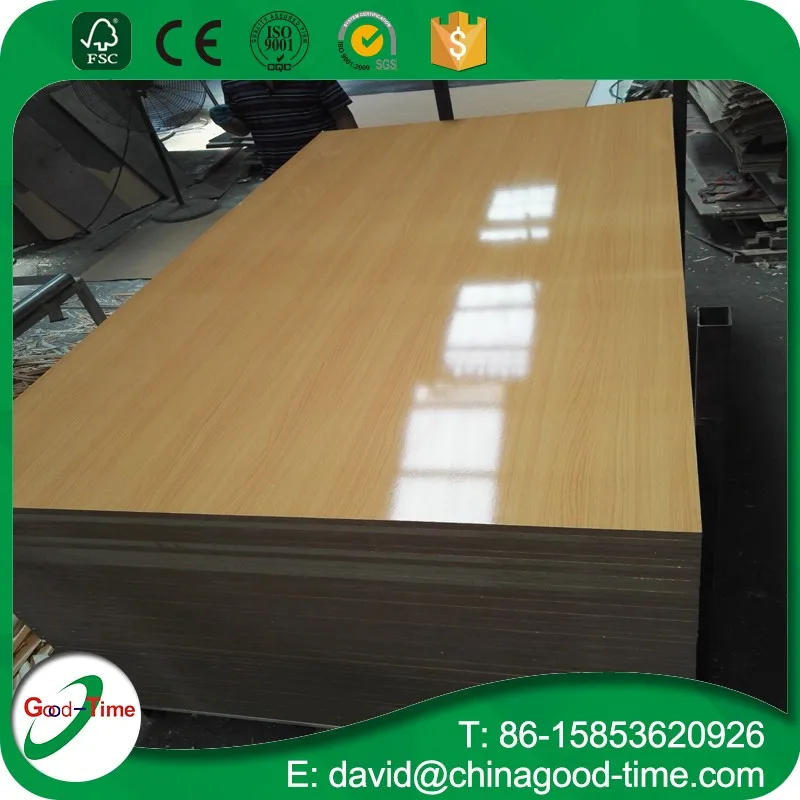 E1 And E2 Grade Melamine Mdf Board White One Side Or Two Sides Faced