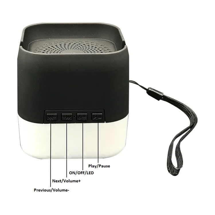 2019 New LED mini portable Bluetooth Speaker with mobile phone holder case muti-function night light wireless speakers - ANKUX.COM