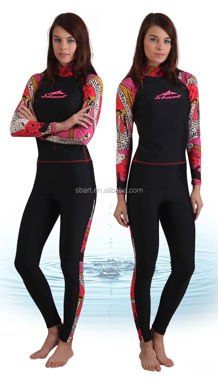 Sbart Women Long Sleeve Rash Vest UPF 50+ Swim Shirt Chlorine Resistant Rashie Women Quick Dry Surfing Rash Guard