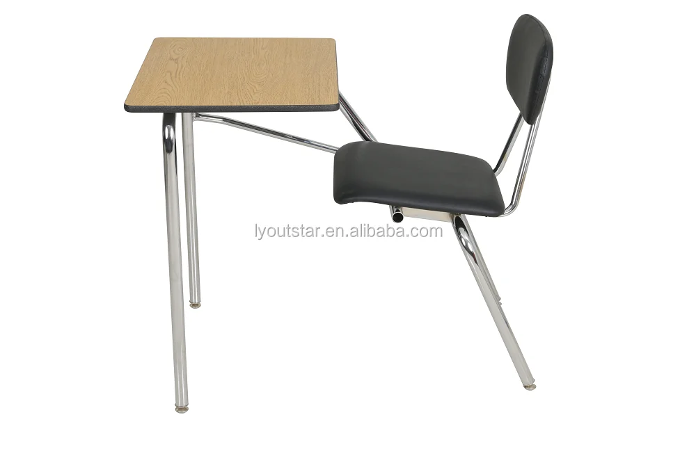 School Furniture High School Classroom Desks And Chairs Single Set