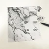 Private Label Marble Pattern Mark Custom Exclusive Logo Kiss Cut Stickers Sheet