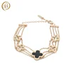 /product-detail/wholesale-popular-clover-charms-rose-gold-adjustable-stainless-steel-chain-link-bracelet-60829873104.html