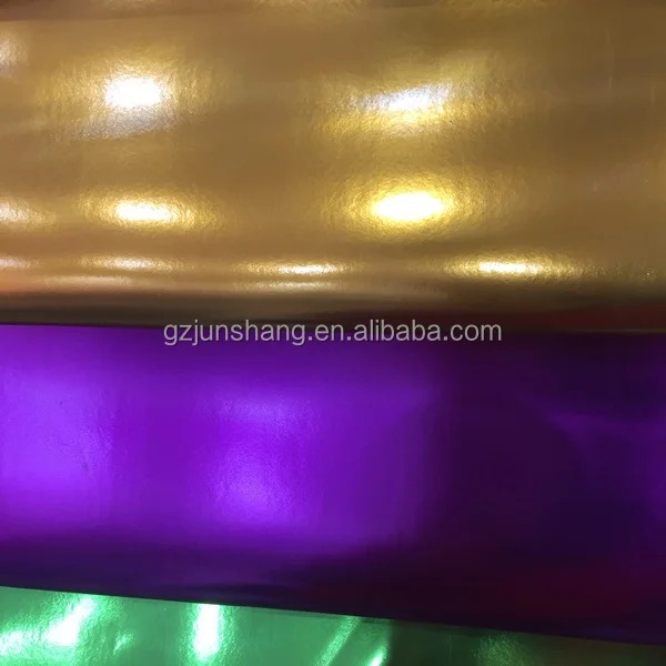 PU Embossed Metallic Leather for Hand Bags Metallic Shiny PU Foiled Leather  - China Metallic Synthetic Leather and Synthetic Leather price