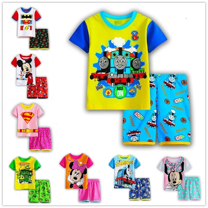 Baby girls Summer Kids Boys T Shirt Shorts Set Children Outfit Short Sleeve Shirt Clothing Set