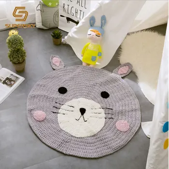 Hand Gestrickte Tier Hute Madchen Kinder Bereich Teppich Zimmer