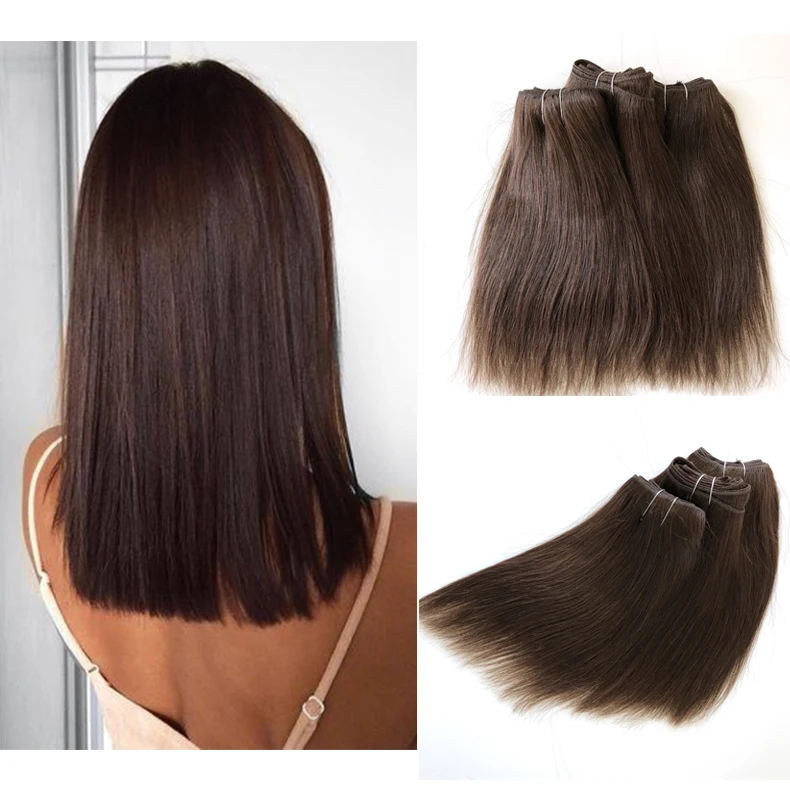 Hot Medium Brown Short Hair Style Usd7 99 Bundle In 10 Inch 4