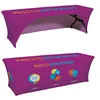 high quality 100% polyester sublimation strech table cloth for party wedding