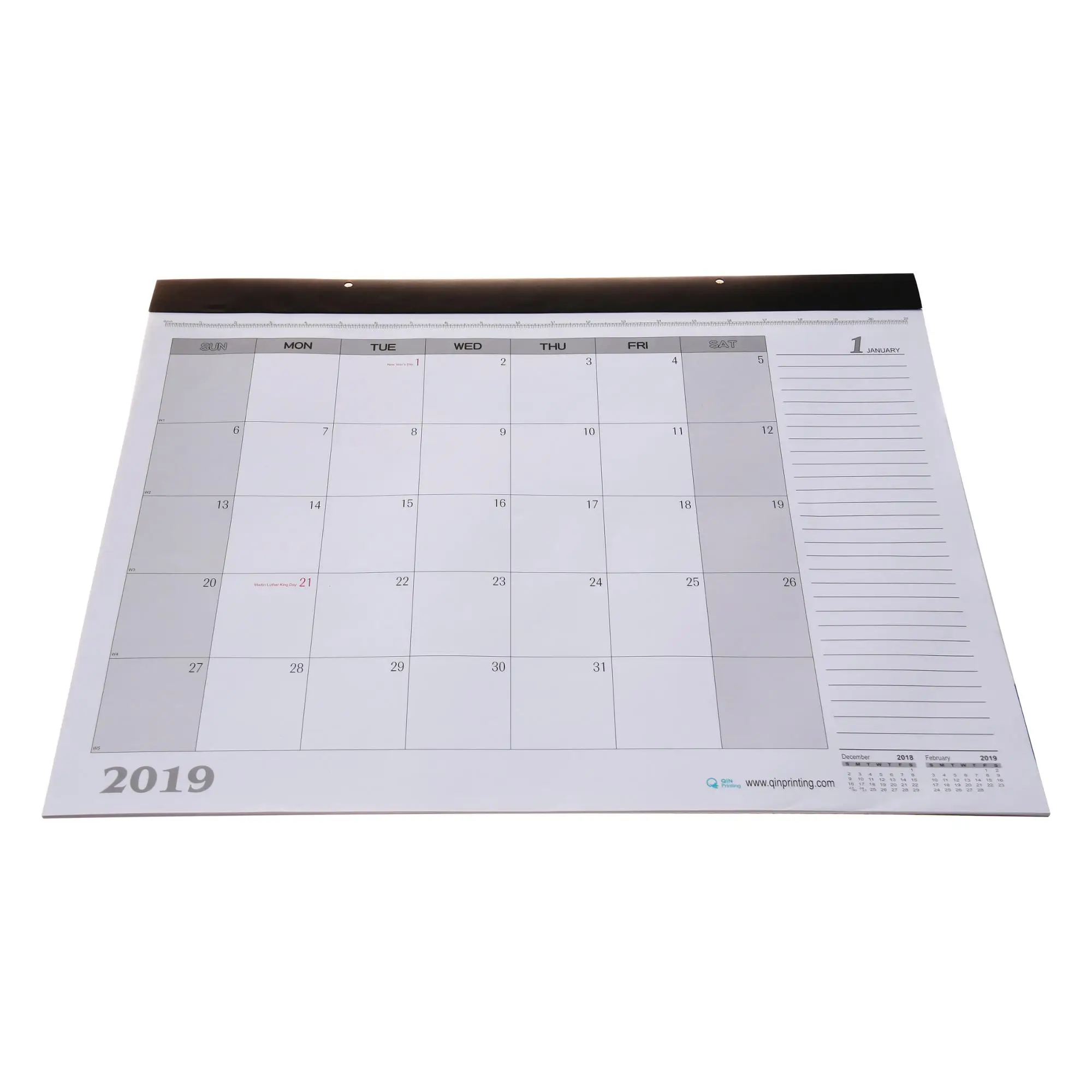 Print Custom Monthly Desk Pad Calendar 2019 - Buy Custom Monthly Desk ...