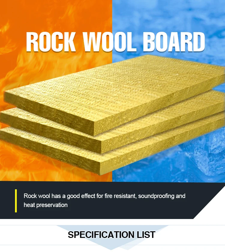 100mm Rockwool Insulation Boards Rock Wool Board Manufacturer, Factory ...