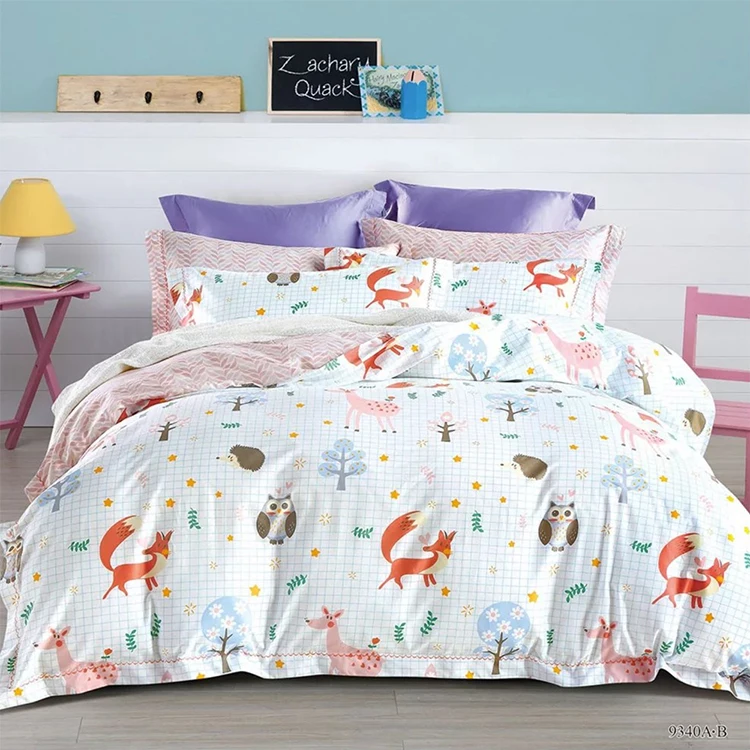 Kosmos 4pcs Home Textile 100 Cotton Teen Girl Bedding Set