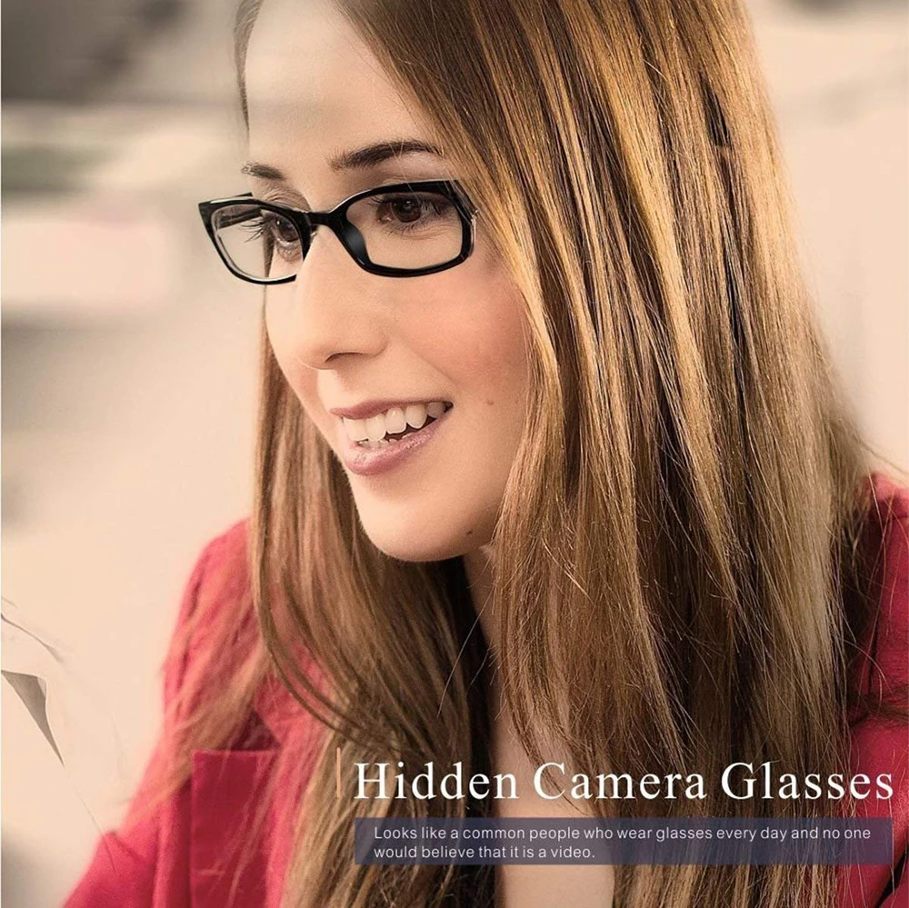 1080p Glasses Hidden Camera Video Eyeglasses Date And Time Stamped