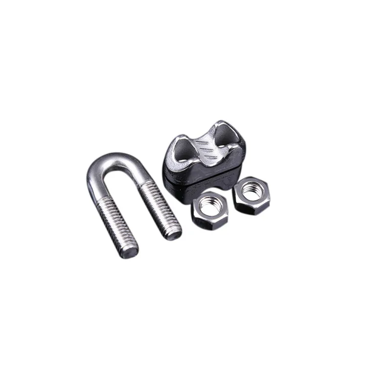 Stainless Steel Type Standard a Shape Bolt Metal Hooks Wire Rope Clips With U Bolt for Rigging