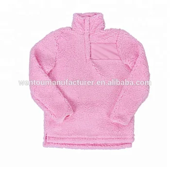 youth monogrammed sherpa pullover