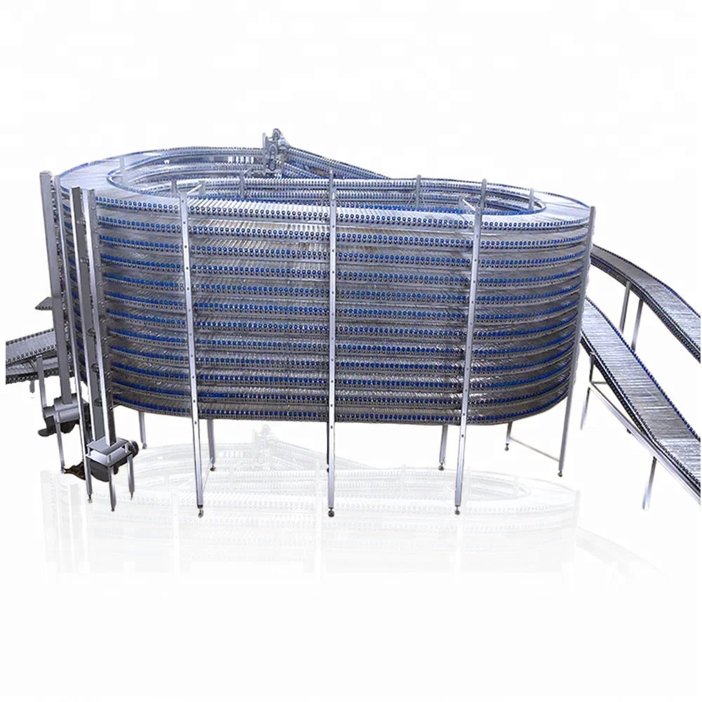 一种运行效率高的螺旋输送机冷却塔面包冷却系统