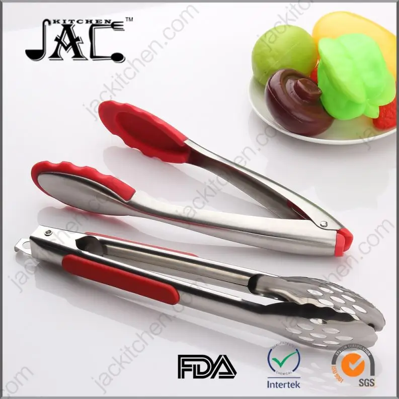 Professional Stainless Steel Pp Functional Food Tongs