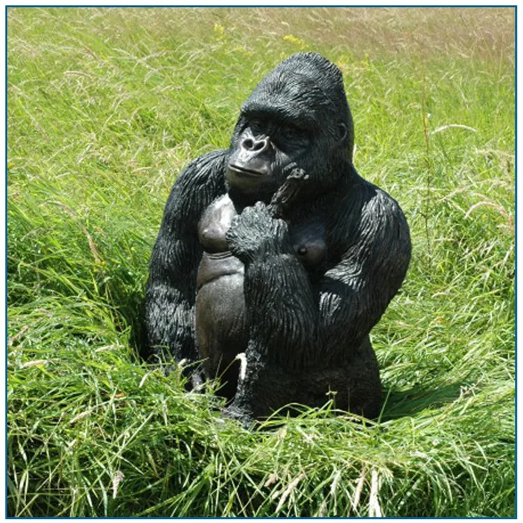 large resin gorilla statue