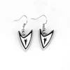 Star Trek Dangle Communicator Darkness Starfleet Command Logo Earrings
