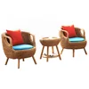 True rattan chair tea table balcony lounge chair cafe home stay hotel rattan furniture