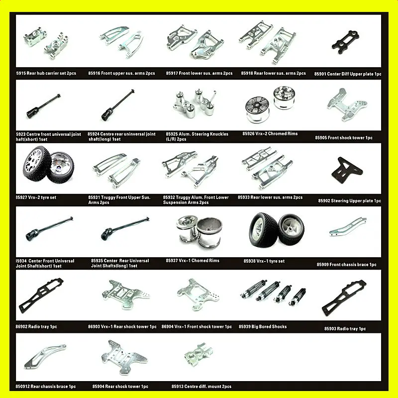 petrol rc car parts