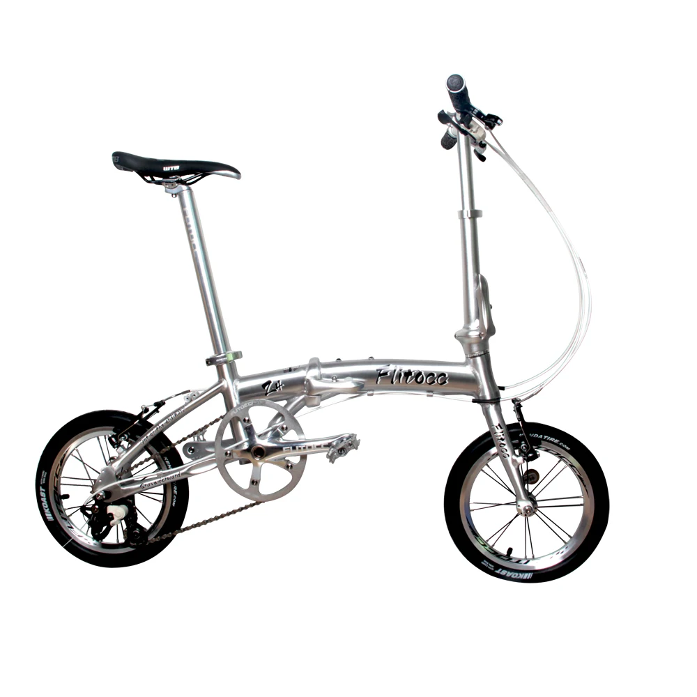 silver folding bike