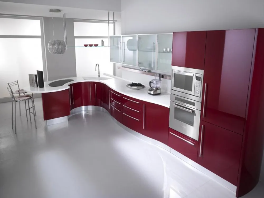 red modular kitchen red modular kitchen