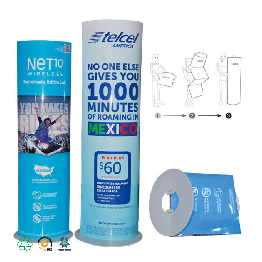 High Quality Recycle Roll Up Screen Banner Stand Pull Up Banner