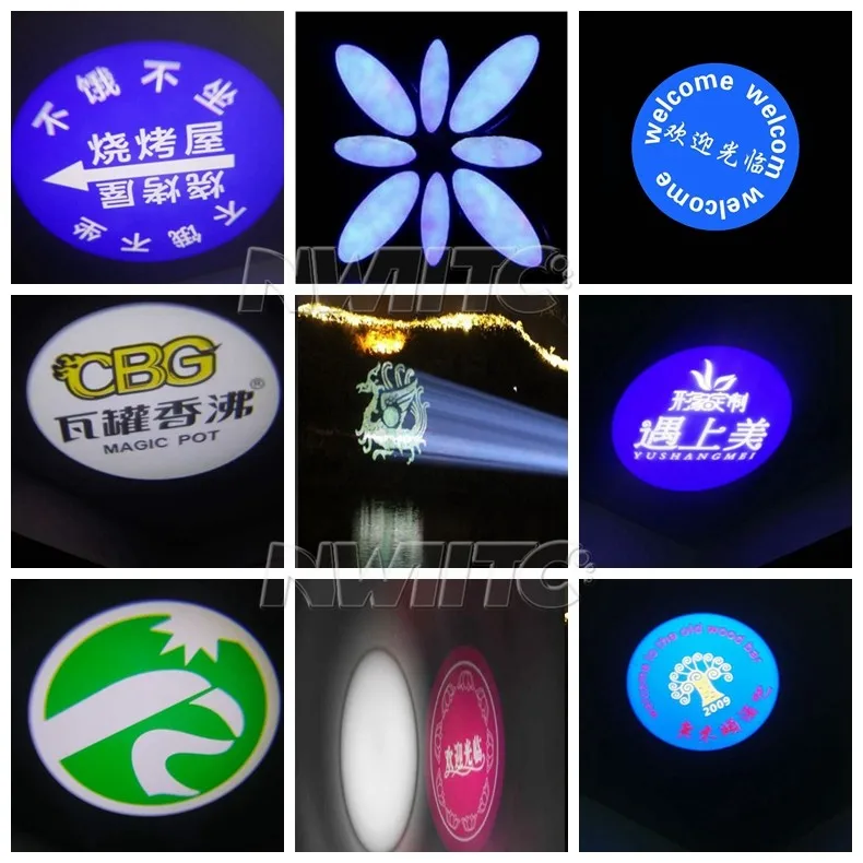 O-17 High Definition 15w Rotating Custom Led logo Gobo Projector Light Stage Lights