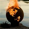 Garden Outdoor Metal Sphere World Map Globe Fire Pits