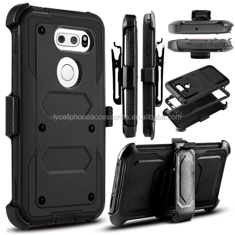 Dual Layered Case w/Kickstand Rugged Cover Compatible with LG V30 / LG V30 Plus Basketball Drop-Protection Shockproof 