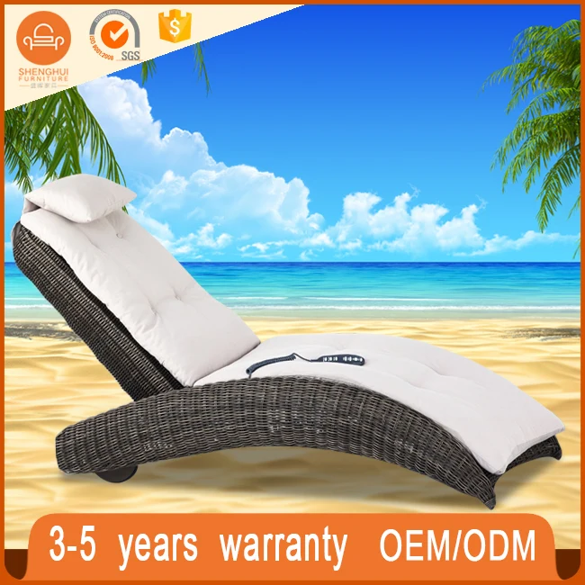 Holiday Hotel Patio Used Commercial Sleeping Chaise Lounge Beach Furniture Round Rattan Wicker Woven Barcelona Daybed Outdoor Holiday Hotel Patio Used Commercial Sleeping Chaise Lounge Beach Furniture Round Rattan Wicker Woven Barcelona Daybed Outdoor