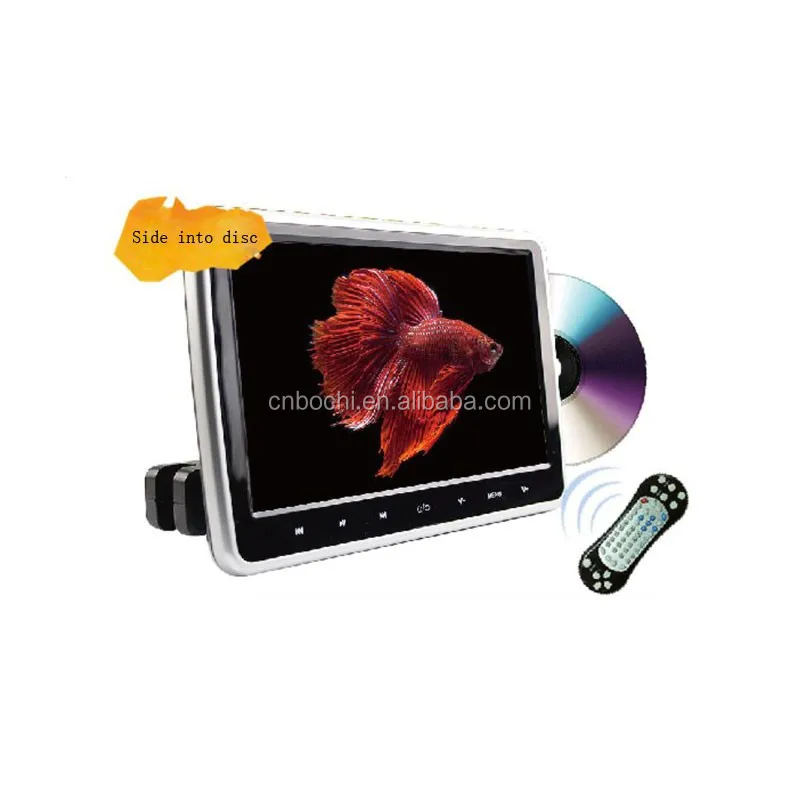 10.1" Car HD TFT Digital Headrest Monitor with Remote Control USB Movie Player 