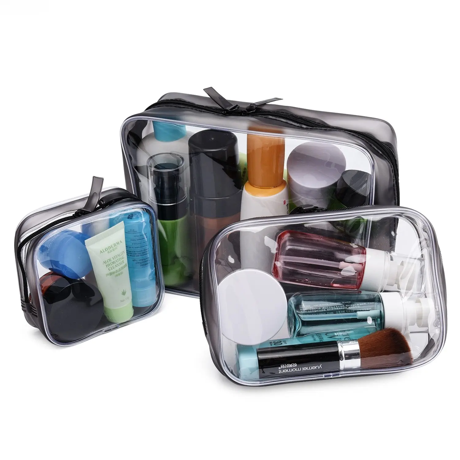 Transparent Makeup Bag For Travel Clear Pvc Plastic Cosmetic Bag Kit ...