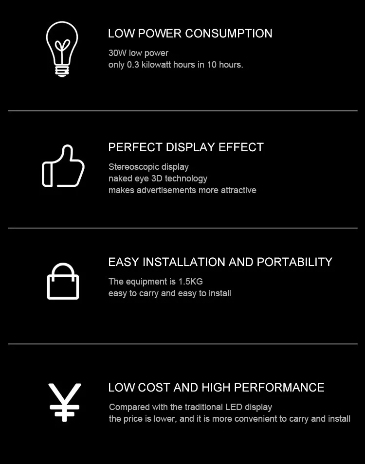 3D led Advertising Display