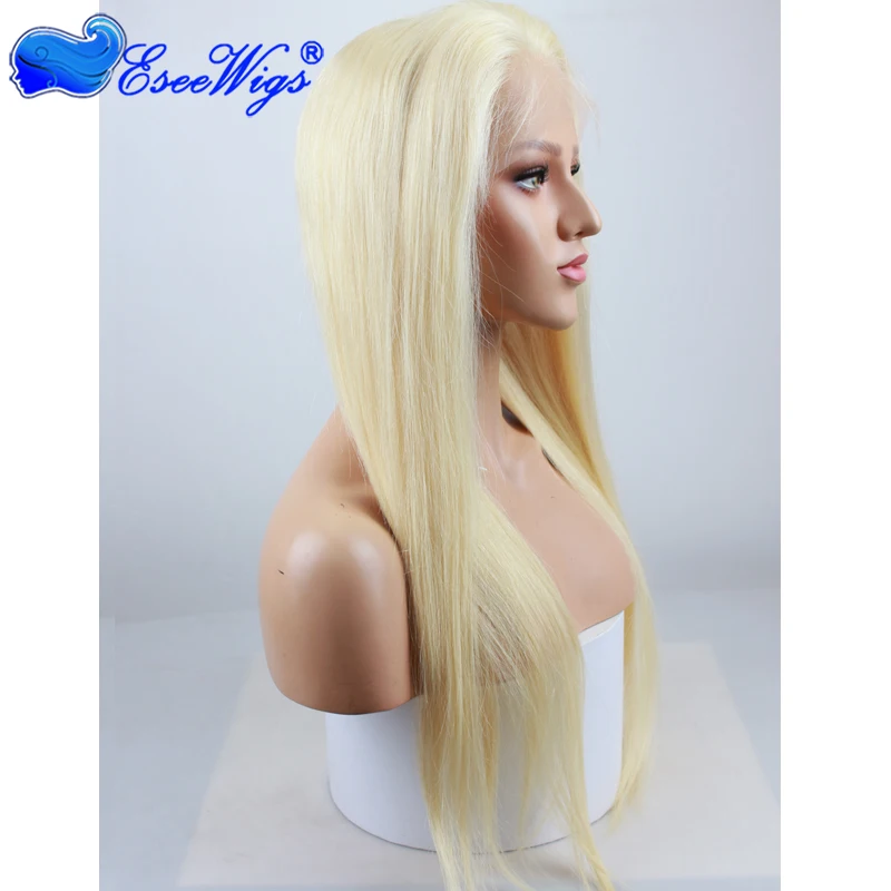 Factory vendor virgin human hair 613 blond color full lace wig top grade full lace human hair wig 
