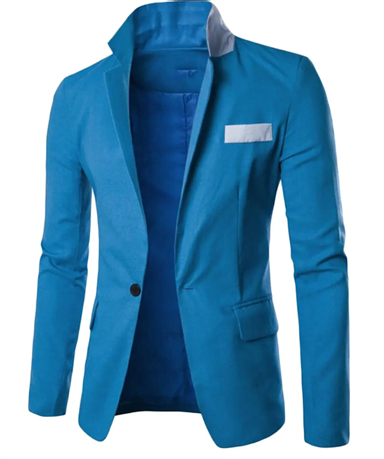Xswsy XG Mens Solid Leisure 1-Button Formal Slim Suit Blazer Jackets