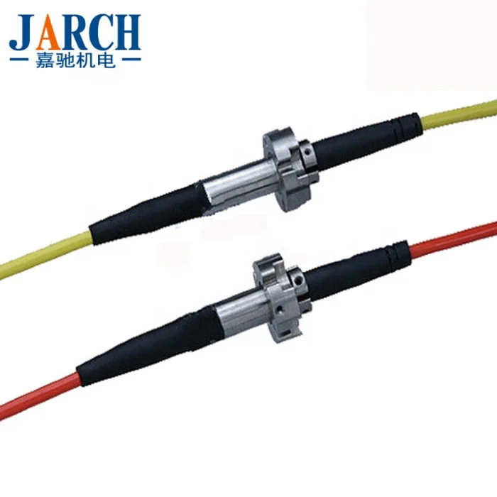 High frequency high quality wire mesh slip ring rotary joint electrical connector fiber optical rotary joint