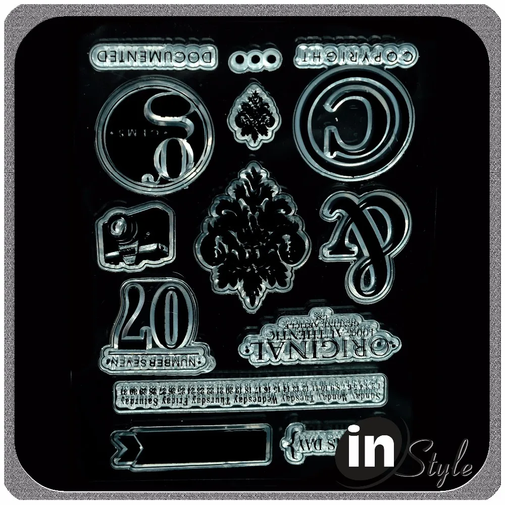 Custom Photopolymer Stamps,Acrylic Alphabet Stamps,Photopolymer Clear