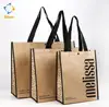 New style double pp woven laminated kraft paper tote promotion shopping packing bag