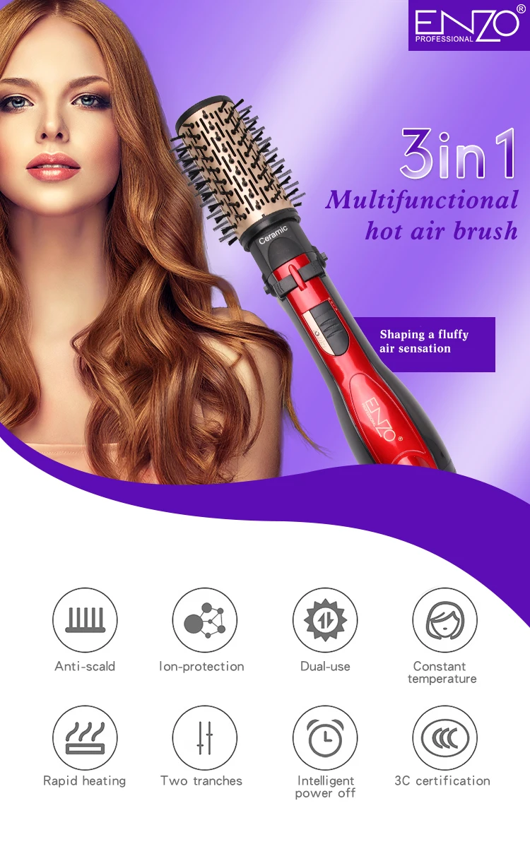 ENZO Professional salon hair equipment styler dryer comb ionic ceramic