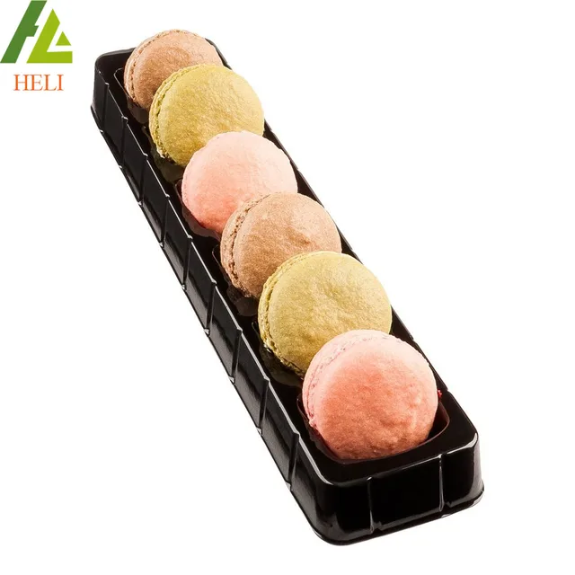 Transparent Blister Plastic Macaron Packaging of 6 12 18 pcs