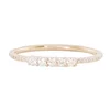 custom jewelry 925 sterling silver diamond row stack ring